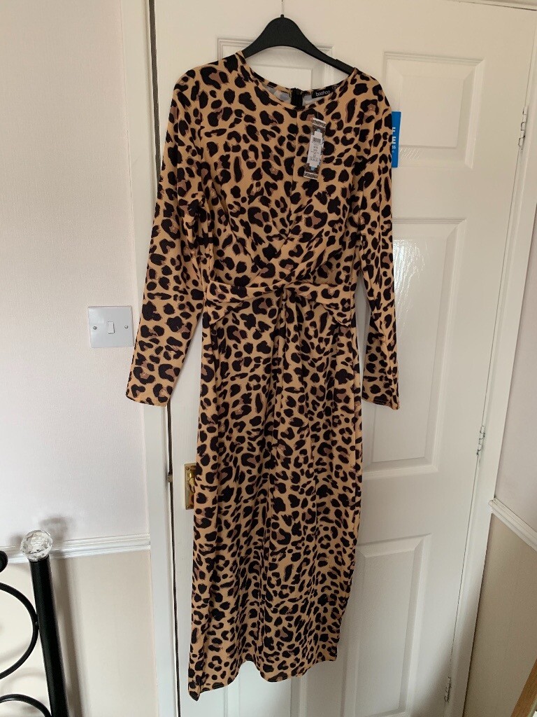 leopard print jumpsuit size 16
